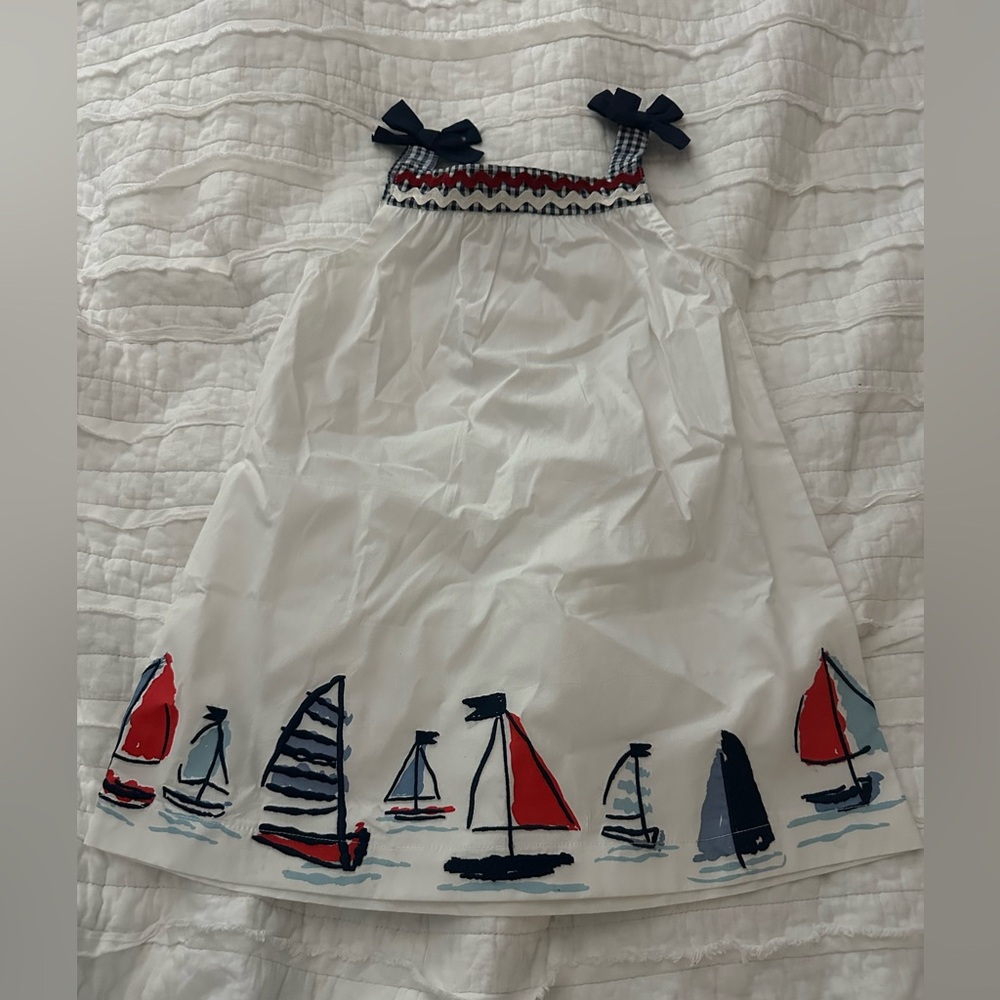 Mudpie Sailboat Print Dress